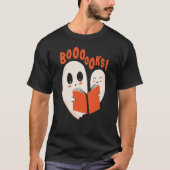 T-shirt Funny Bookworm Ghost Halloween Costume Booooks (Devant)