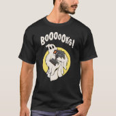 T-shirt Funny Bookworm Ghost Halloween Costume Booooks (Devant)