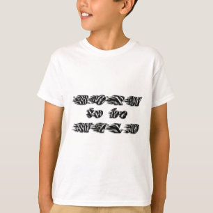 T-shirt Funny Born to be Wild Zebra Wildlife Typographie