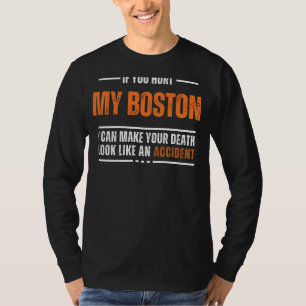 T-shirt Funny Boston Terrier Aiguille - La mort ressemble