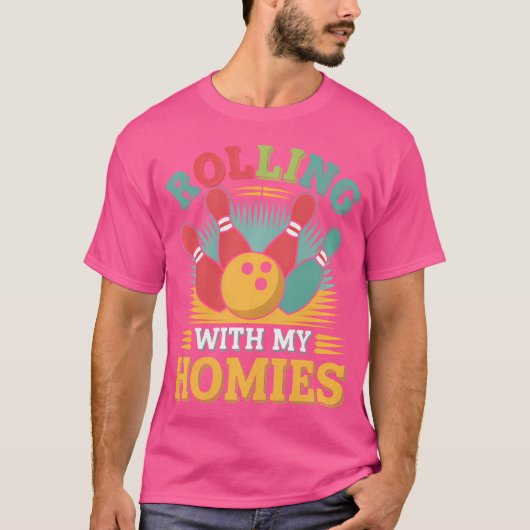 T-shirt Funny Bowler Bowling (Devant)