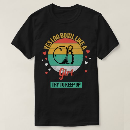 T-shirt Funny Bowling 5 (Design devant)