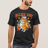 T-shirt Funny Bowling Cat Pun Alley Cat (Devant)