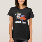 T-shirt Funny Bowling Cow Bowler Strike Bowling Pin Bowlin (Devant)