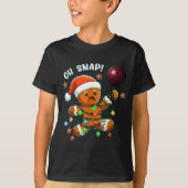 T-shirt Funny Bowling Gingerbread Cookie Lights Oh Snap Gi (Devant)