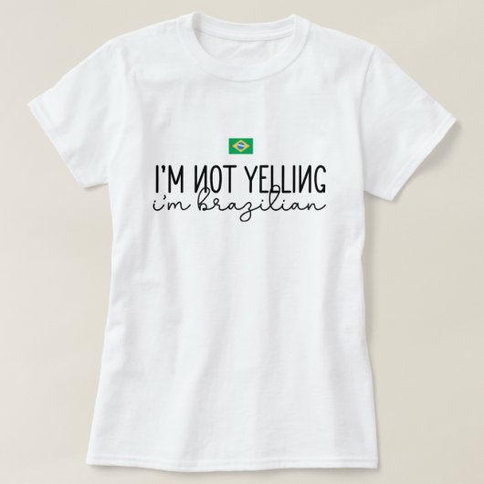T-shirt Funny Brésil | Phrase brésilienne (Design devant)