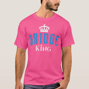 T-shirt Funny Bridge King Card Jeu