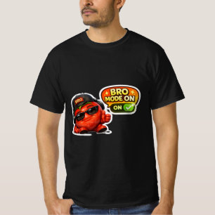 T-shirt « Funny Bro Mode On » Personnage animé m