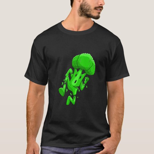 T-shirt Funny Broccoli Cartoon (Devant)