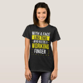 T-shirt Funny Broken Doigt bien bientôt Broken Doigt (Devant entier)