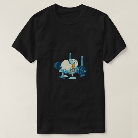 T-shirt funny Broken Egg Gym Fail (Design devant)
