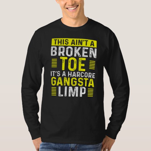T-shirt Funny Broken Toe Warrip Limp S'en sortir bientôt c (Devant)