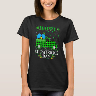 T-shirt Funny Buffalo Plaid Camion vert Pickleball St Pat