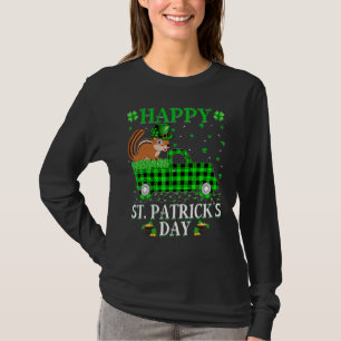 T-shirt Funny Buffalo Plaid Green Truck Chipmunk St Patron
