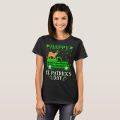 T-shirt Funny Buffalo Plaid Green Truck Cougar St Patrick  (Devant entier)