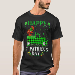 T-shirt Funny Buffalo Plaid Green Truck Crawfish St Patron