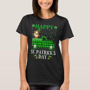 T-shirt Funny Buffalo Plaid Green Truck Platypus St Patron
