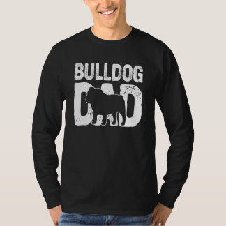 T-shirt Funny Bulldog Papa Amoureux des chiens Anglais Bul