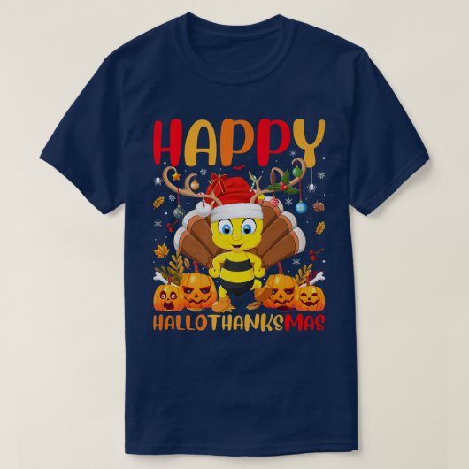 T-shirt Funny Bumble Bee Lover Happy Bumble Bee HelloThank (Design devant)