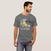 T-shirt Funny Bunny Excavator Easter Egg Kid Boys Easter (Devant entier)