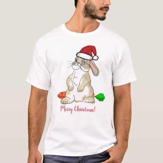 T-shirt Funny Bunny Joyeux Noël (Devant)