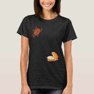 T-shirt Funny Burger Jumng Into Bun Patty BBQ High Dive