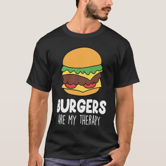 T-shirt Funny Burger Quote Hamburger Cheeseburger Lover 7 (Devant)