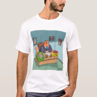 T-shirt Funny Business Kitty avec boîte à litière d'entrée