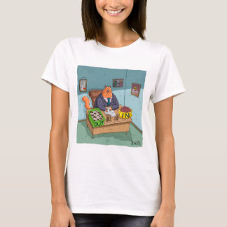 T-shirt Funny Business Kitty avec boîte à litière d'entrée