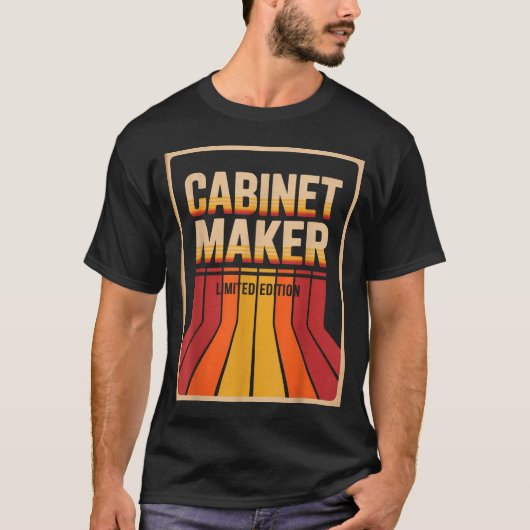 T-shirt Funny Cabinet Maker Limited Edition Woodworking Hu (Devant)