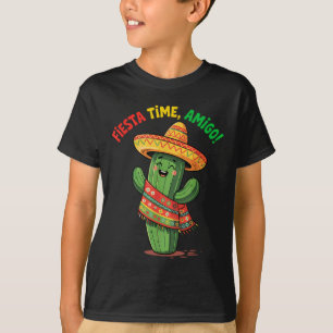 T-shirt Funny Cactus Cinco De Mayo Garçons Hommes Mexicain