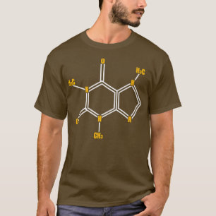 T-shirt Funny Caffeine Molecule Science Thématique Café Am