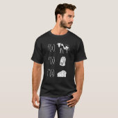 T-shirt Funny Calculus Math Enseignant Vache Lait Fromage  (Devant entier)