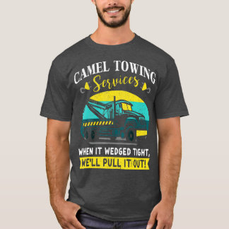 T-shirt Funny Camel Services de remorquage Idée de concept
