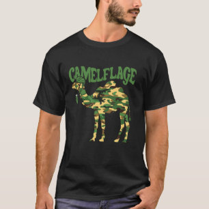 T-shirt Funny Camel Zoo Animal Pun Camelflage Camo Mème