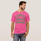 T-shirt Funny Camper Loves Shenanigans Camping St Patrick (Devant entier)