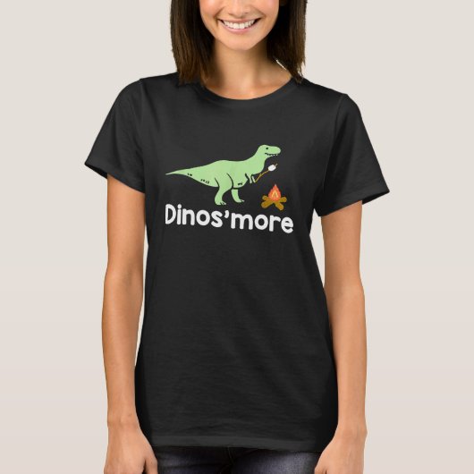 T-shirt Funny Camping Smore Dinosmore Dinosaur (Devant)