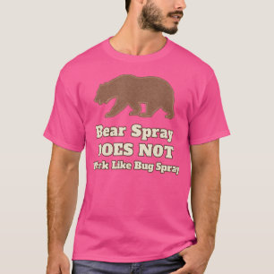 T-shirt Funny Camping Spray Ours Ne Fonctionne Pas Comme B