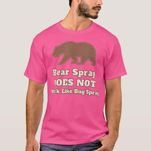 T-shirt Funny Camping Spray Ours Ne Fonctionne Pas Comme B (Devant)
