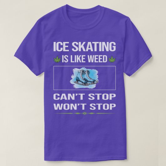 T-shirt Funny Canx27t Stop Patinage sur glace Patinage (Design devant)