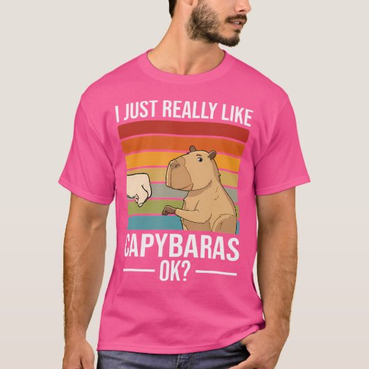 T-shirt Funny Capybara (Devant)