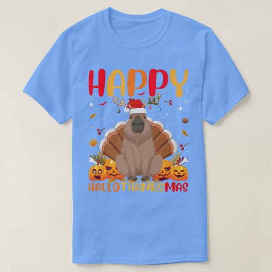 T-shirt Funny Capybara Animal Lover Happy Capybara HelloTh (Design devant)