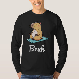 T-shirt Funny Capybara Bruh Capybaras meme Retro Lover Gif