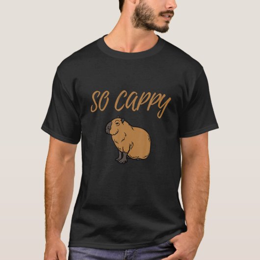 T-shirt Funny Capybara Cute Famille Capybara (Devant)