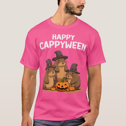T-shirt Funny Capybara Halloween Cappyween Capybara (Devant)