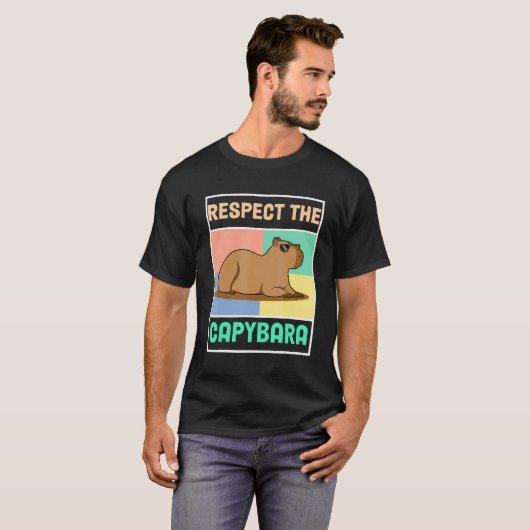 T-shirt Funny Capybara Ok Je Tire Capybara (Devant entier)