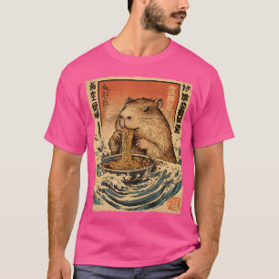 T-shirt Funny Capybara Ramen Noodle japonais Anime Manga K