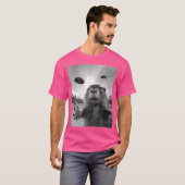 T-shirt Funny Capybara Ufo Alien drôle bizarre (Devant entier)