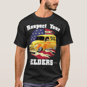 T-shirt Funny Car Guy - Respectez Vos Aînés Classic Panel
