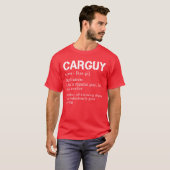 T-shirt Funny Car Guyshirt Car Guy Definition Gear Head fr (Devant entier)